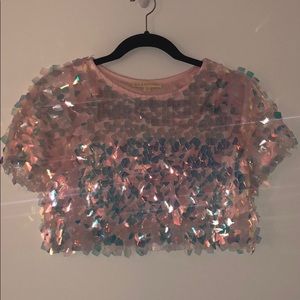 Sequined crop top💕